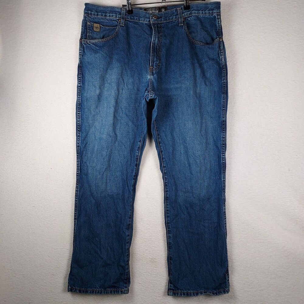 Ariat Heritage Boot Cut Jeans Mens 33x30 Relaxed Fit Blue Denim Pants